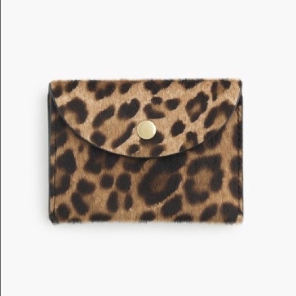 J. Crew coin purse in calf hair