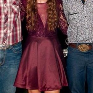 Maroon Homecoming/Prom Dress