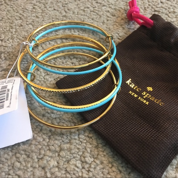 Kate Spade Gold and Silver Bangles- NWT - Picture 4 of 5