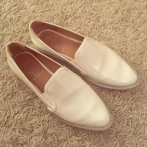 Vince Camuto White Leather Sneakers, Sz 7.5 Womens