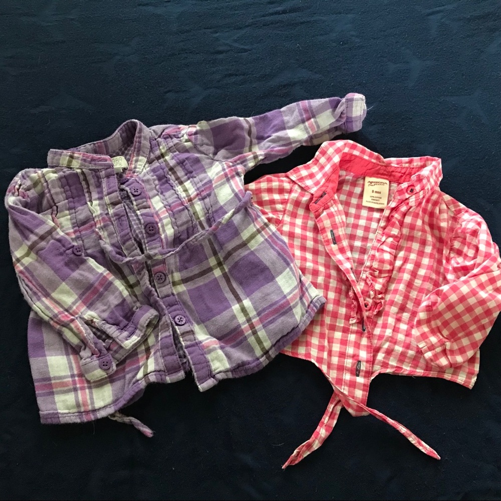 Set of 9M flannels