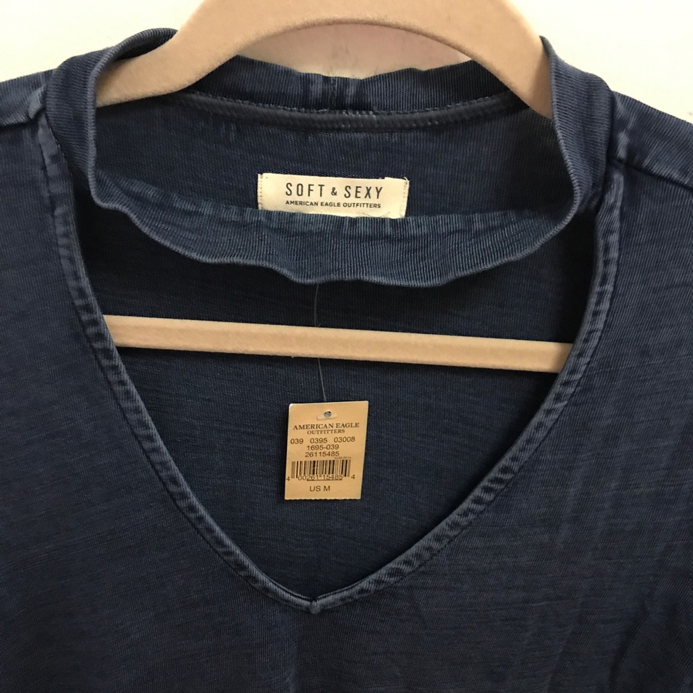 American Eagle Navy Blue T-Shirt Dress