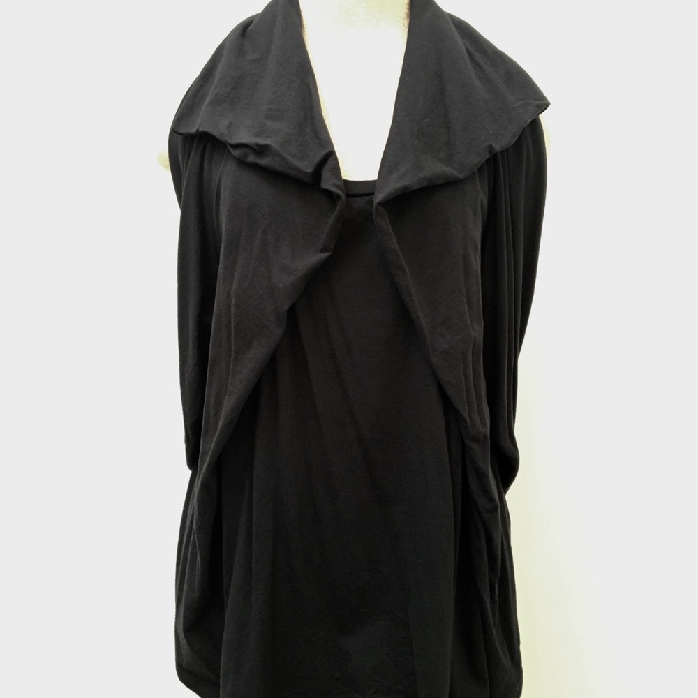 Complex Geometries Cotton Jersey Drape Tank