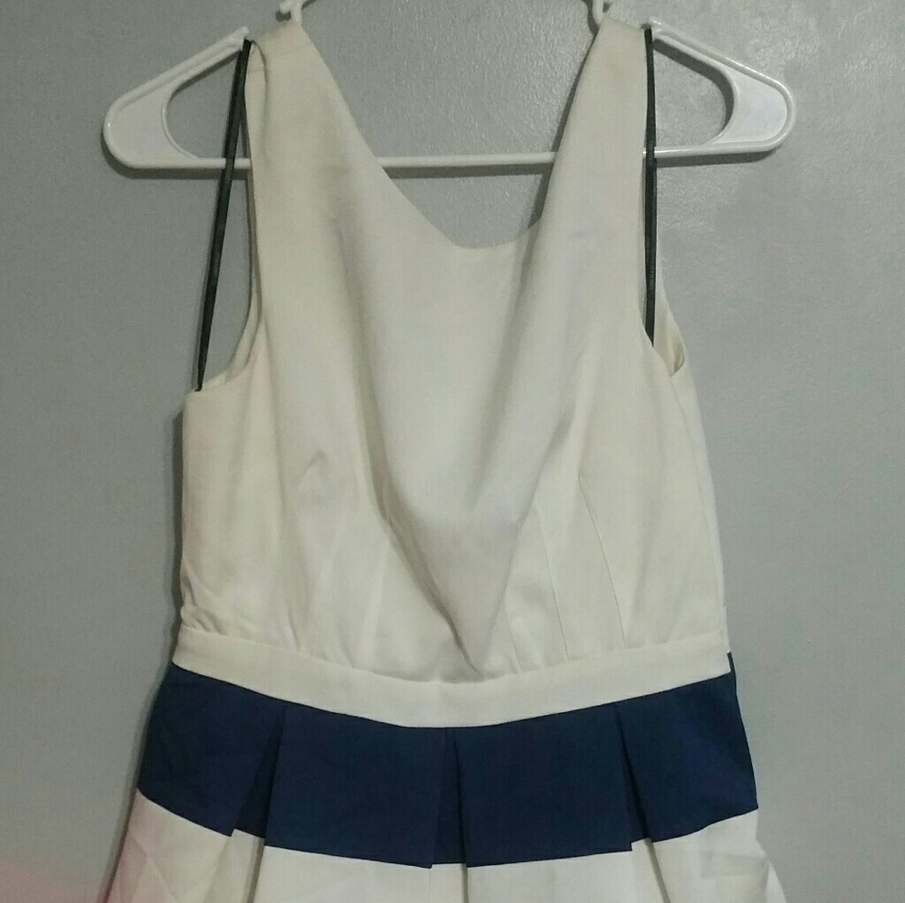 Navy & white dress