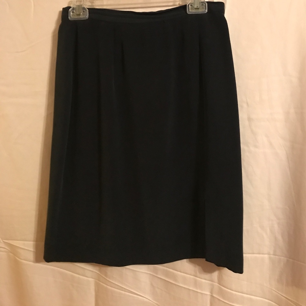 Navy Blue pencil skirt 100% Silk