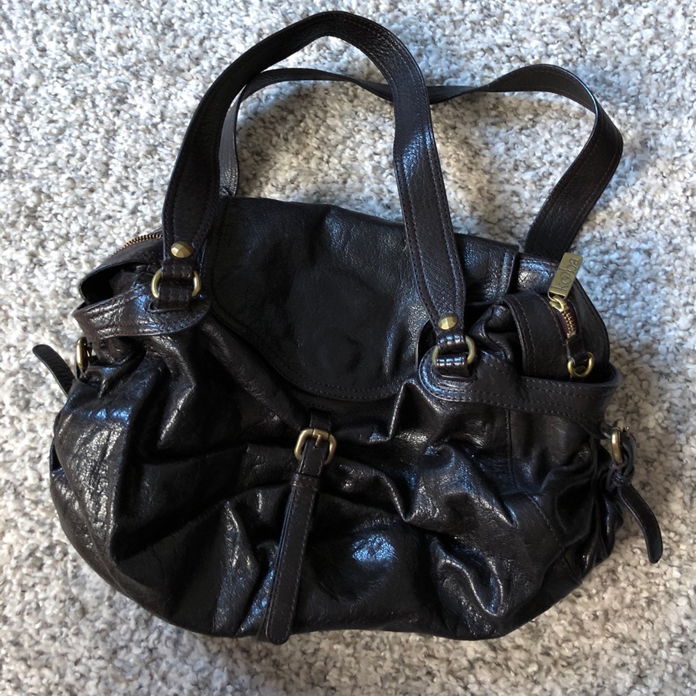 Kooba Chocolate Brown Leather Handbag
