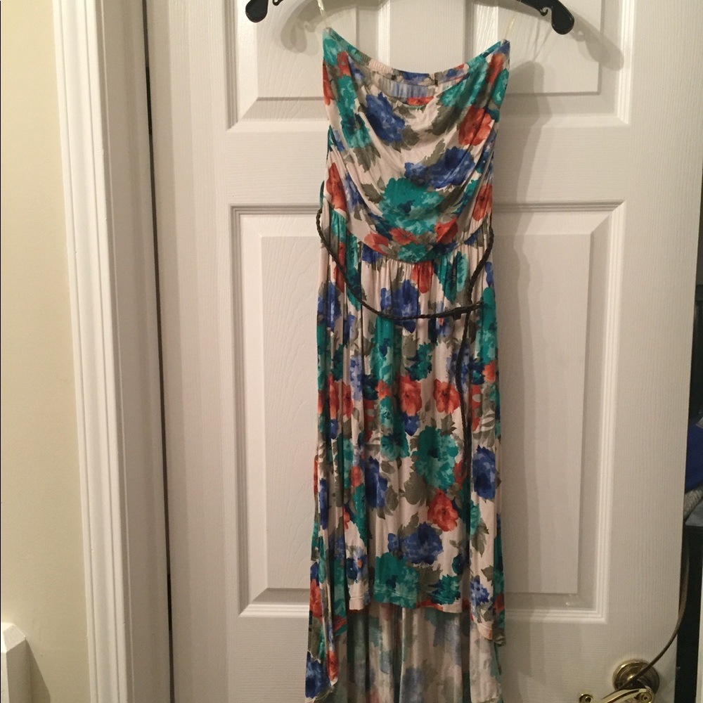 Floral high-low dress!