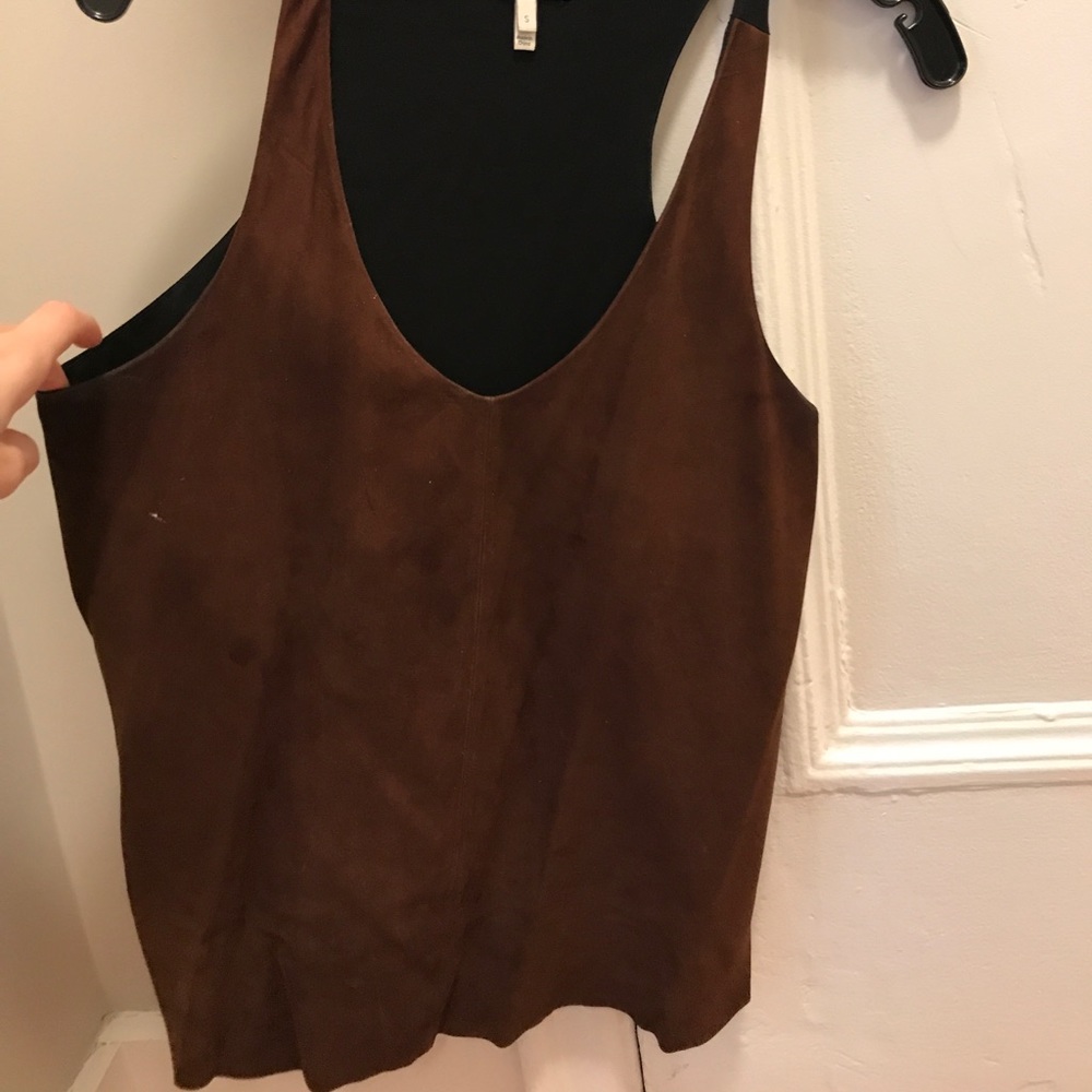 Joie Brown Suede top