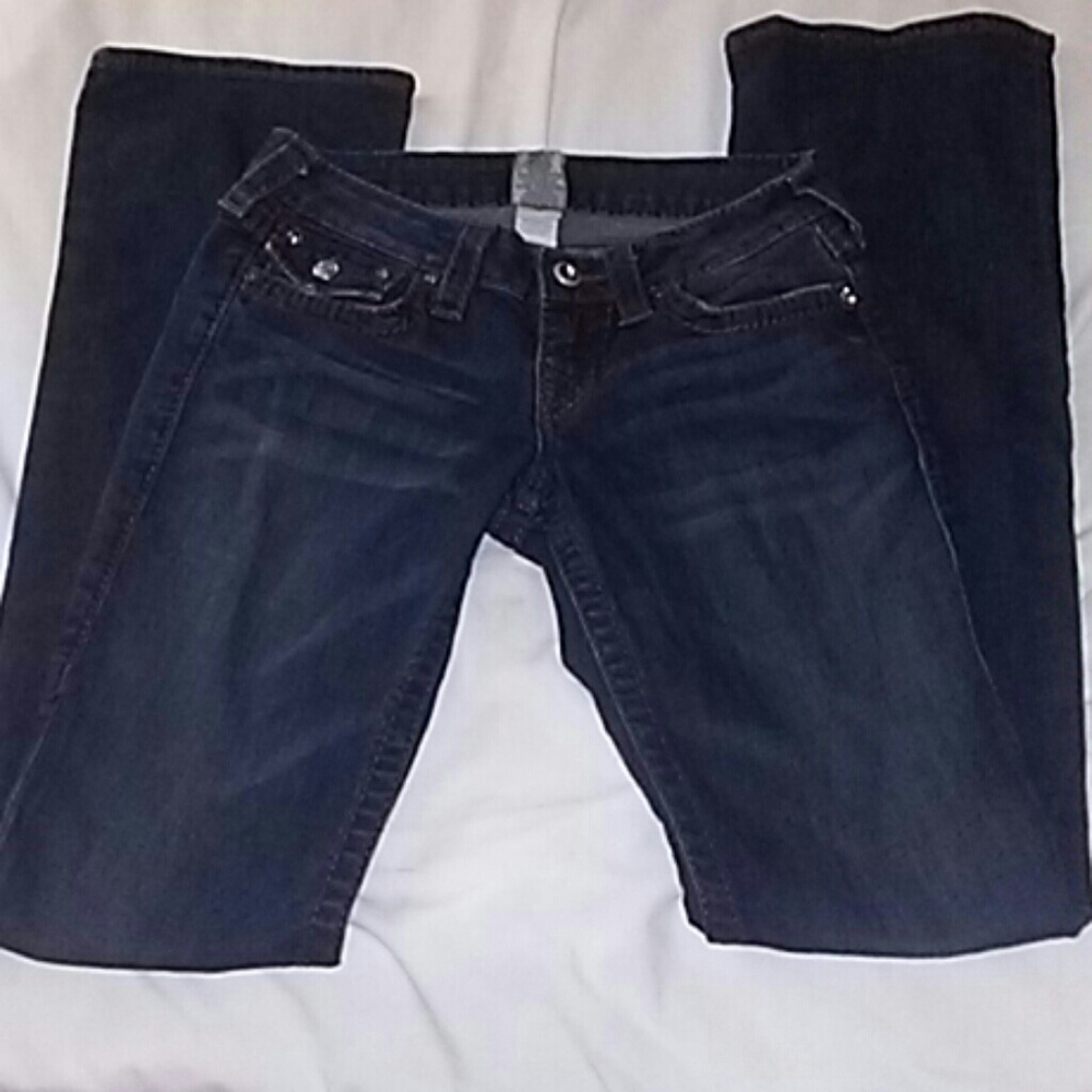True Religion size 26 PINK Stitched/adorned jeans.