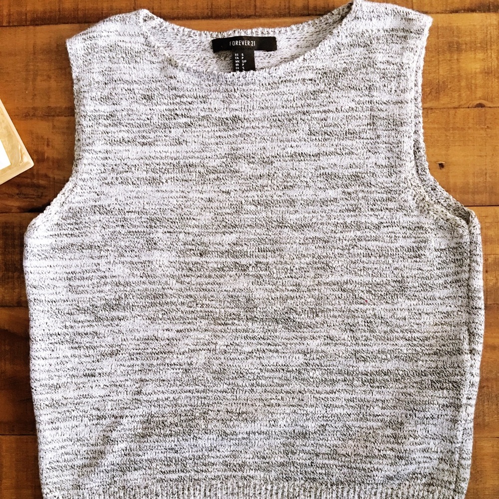 Forever 21 Knit High Neck Crop Top