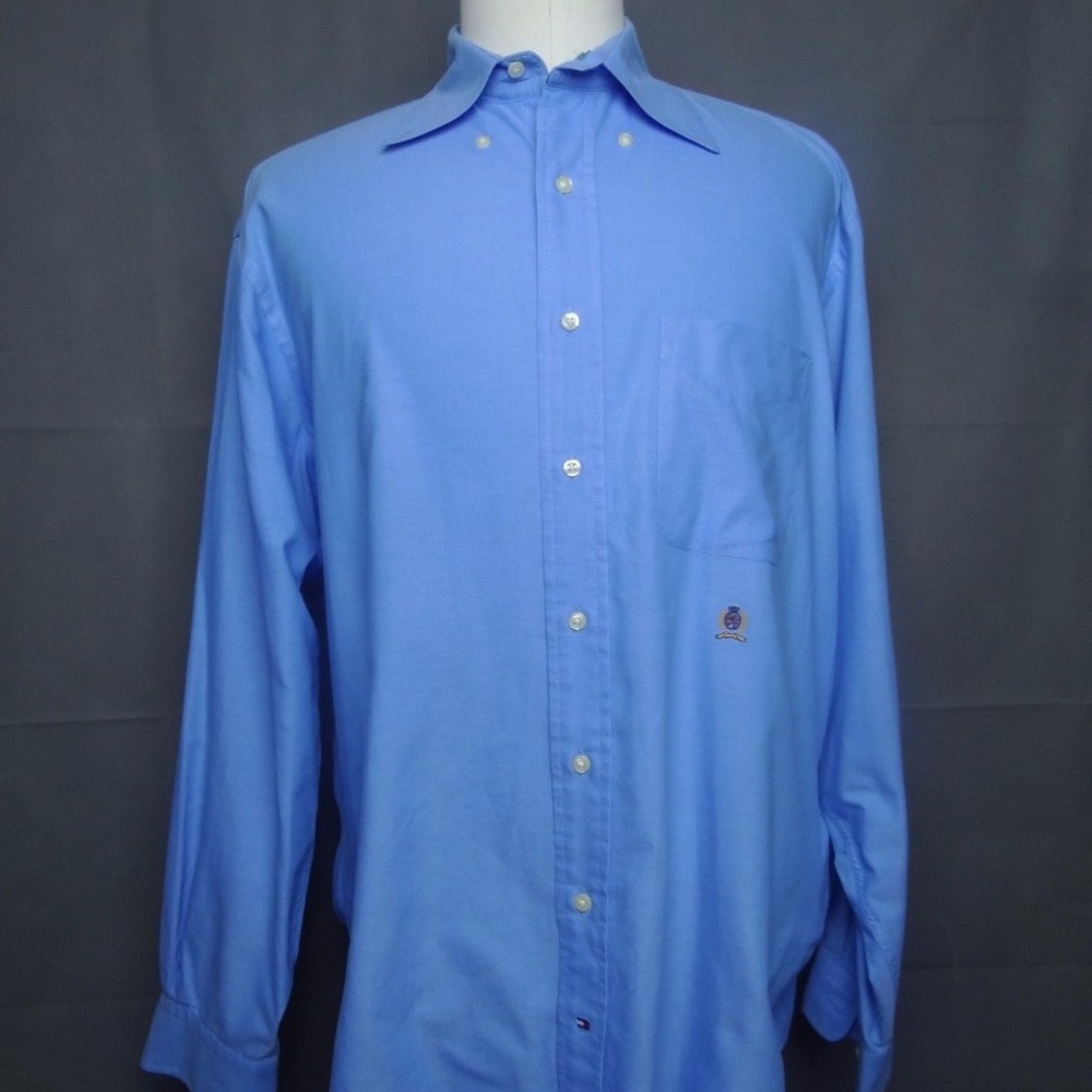 Tommy-Hilfiger-Men-039-s-Long-Sleeve-Classic-Fit