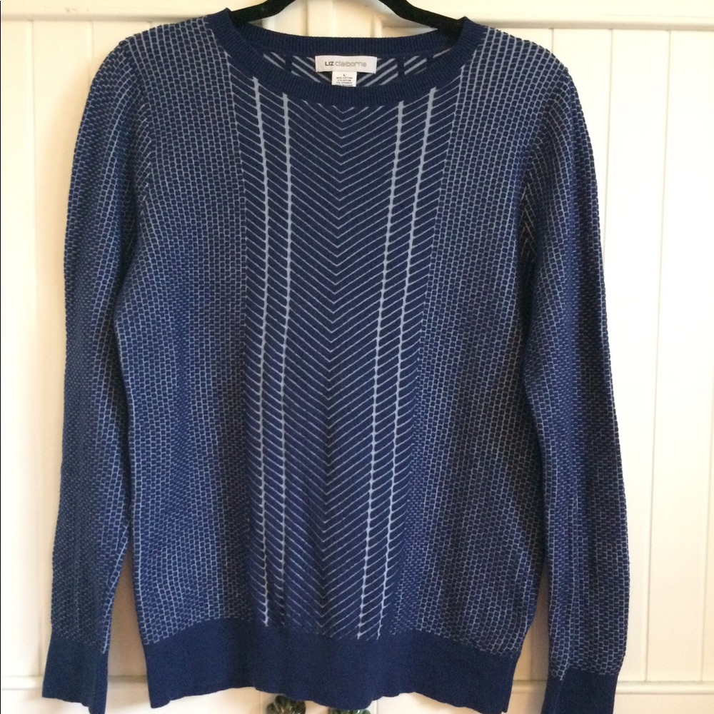 ☄️Navy Blue Liz Claiborne Sweater