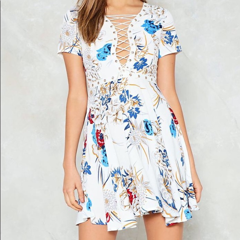 Flora lattice dress