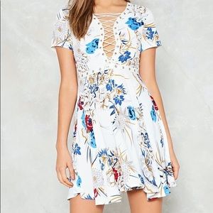 Flora lattice dress