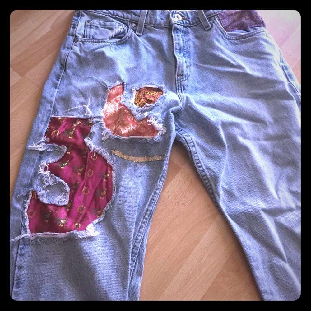 Levi's jeans 11 jr om inset very unique yoga