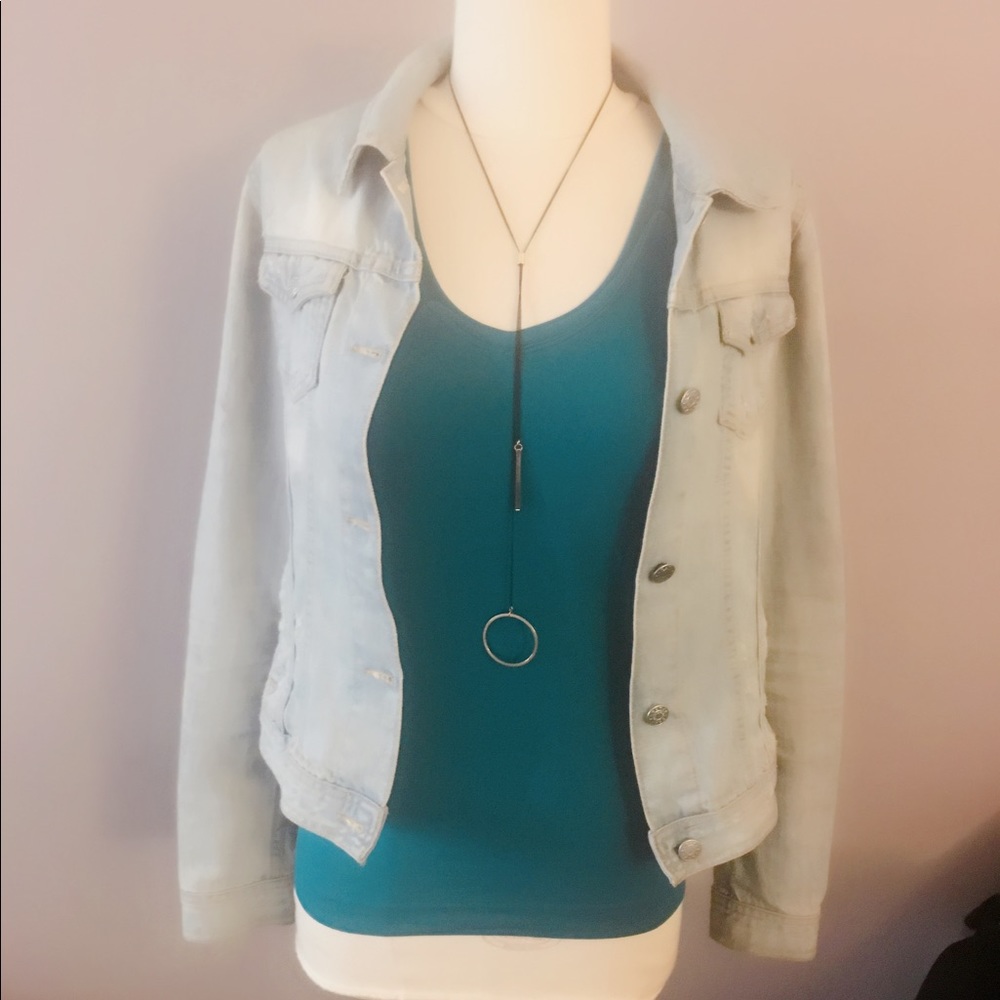 NWOT White House Black Market Teal Tank Small