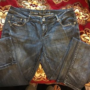 Grace In LA blue jeans