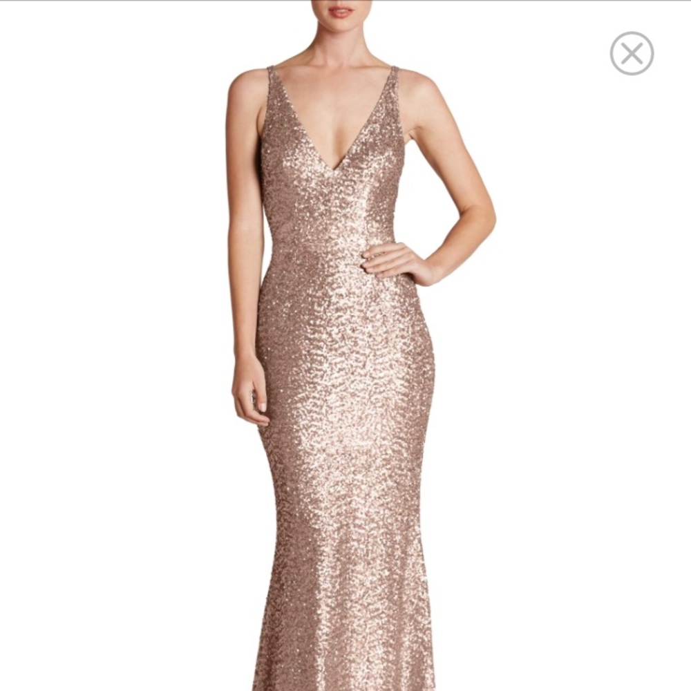 Gold sequin gown