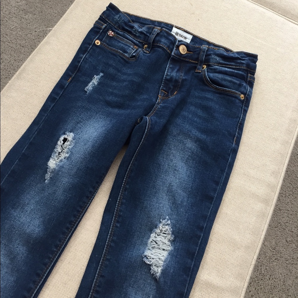 HUDSON Girls Skinny Crop Jeans