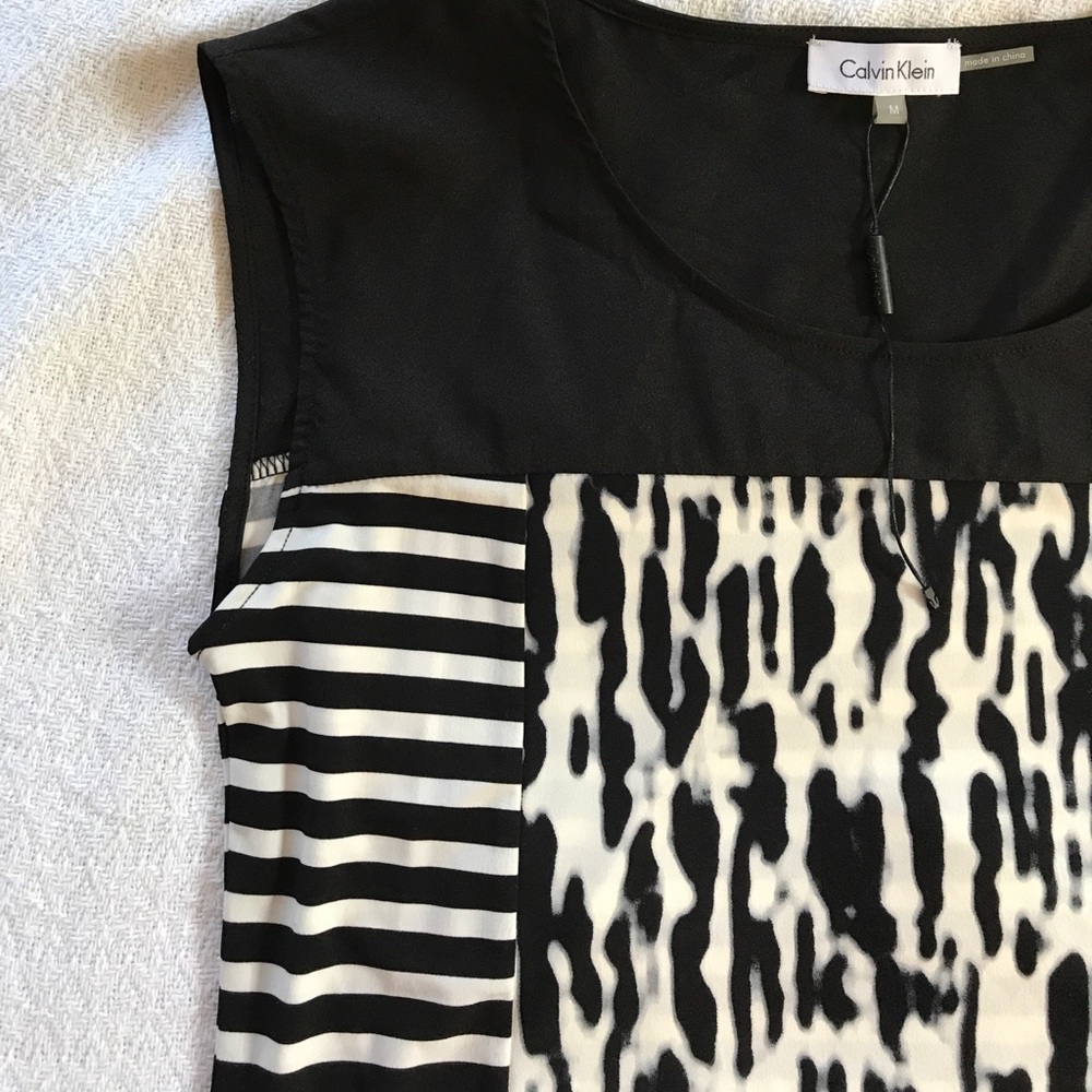 Vintage Calvin Klein Black and White Shirt - Picture 3 of 4