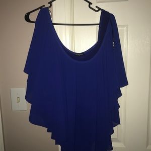Beautiful blue blouse with attached tank