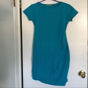 Teal knee length dress