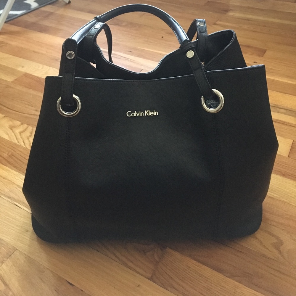 Calvin Klein leather tote