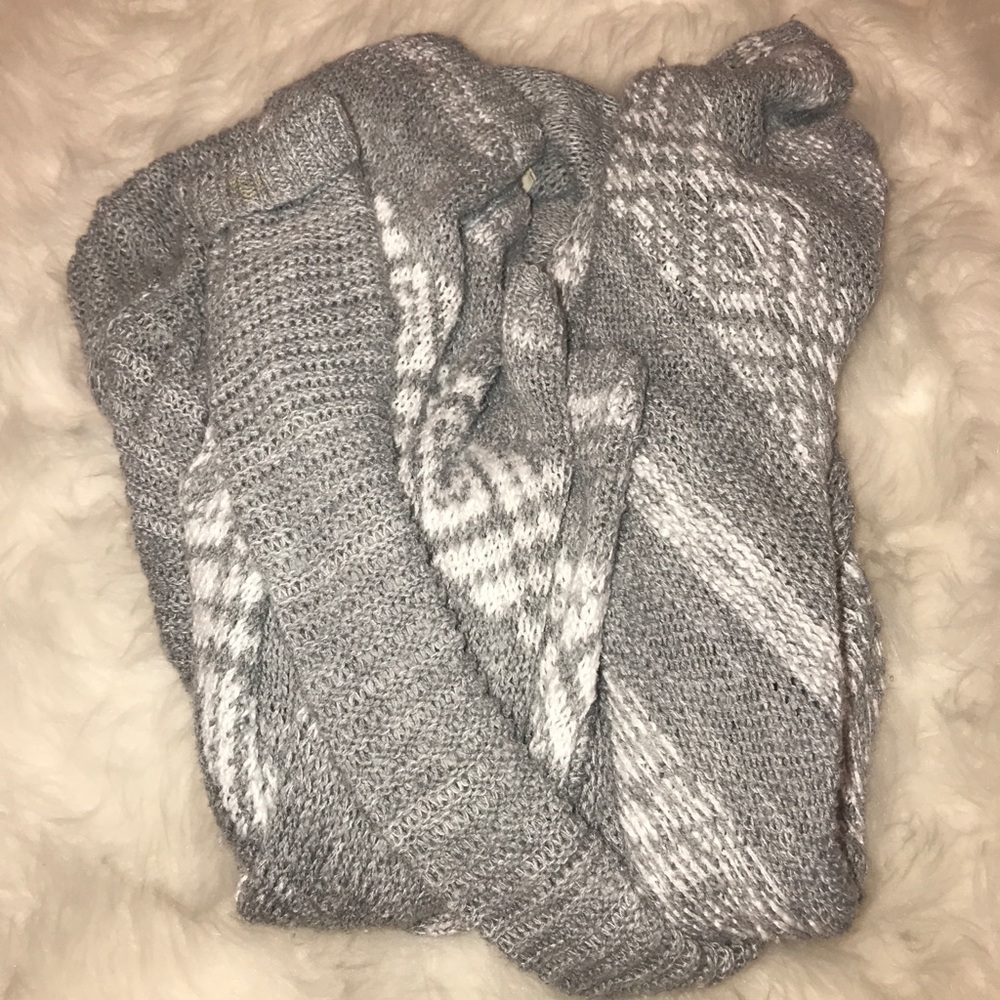 Grey hollister cardigan