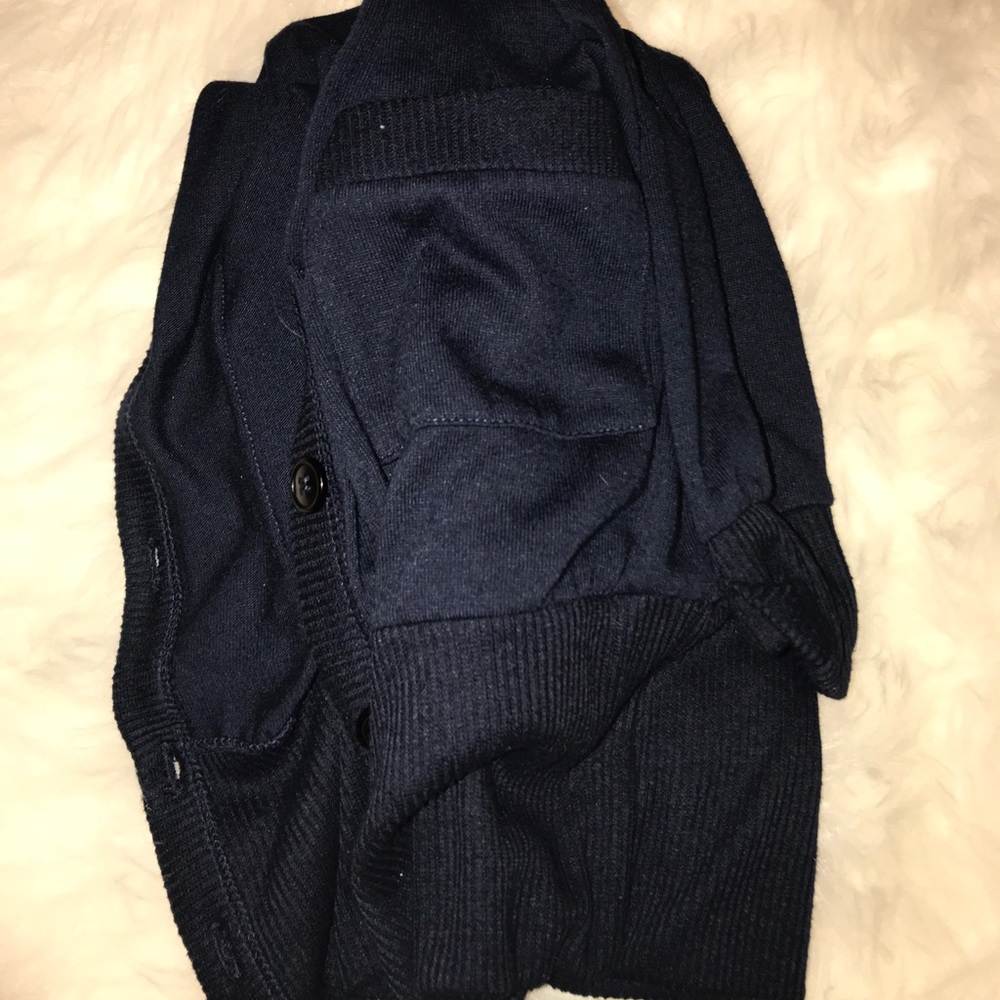 Navy cardigan