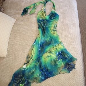 Silky Halter Dress