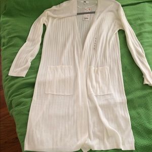 Uniqlo women ribbed long cardigan size L