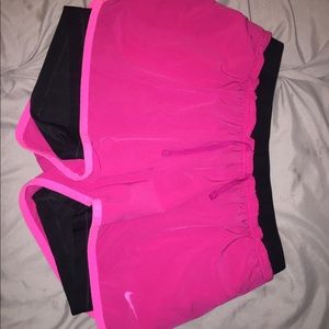 Nike shorts with spandex underneath