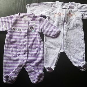 Newborn Purple Footies