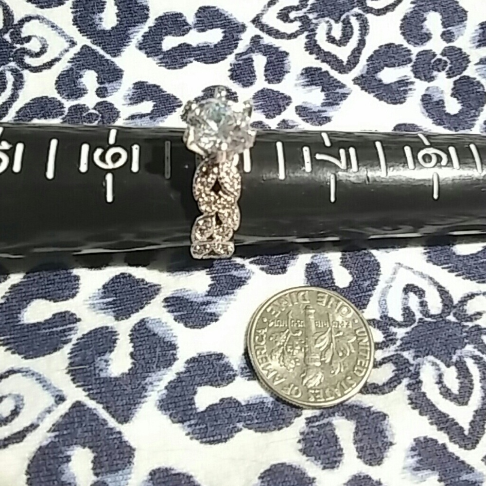 5kt White Topaz Sterling Silver Ring