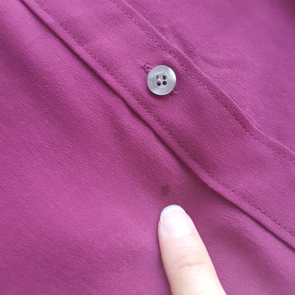 Final Price↞Madewell Maroon Button Down - Picture 4 of 4