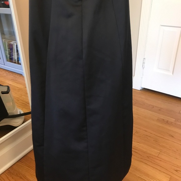 Black floor length gown with rhinestone detail. - Picture 6 of 8