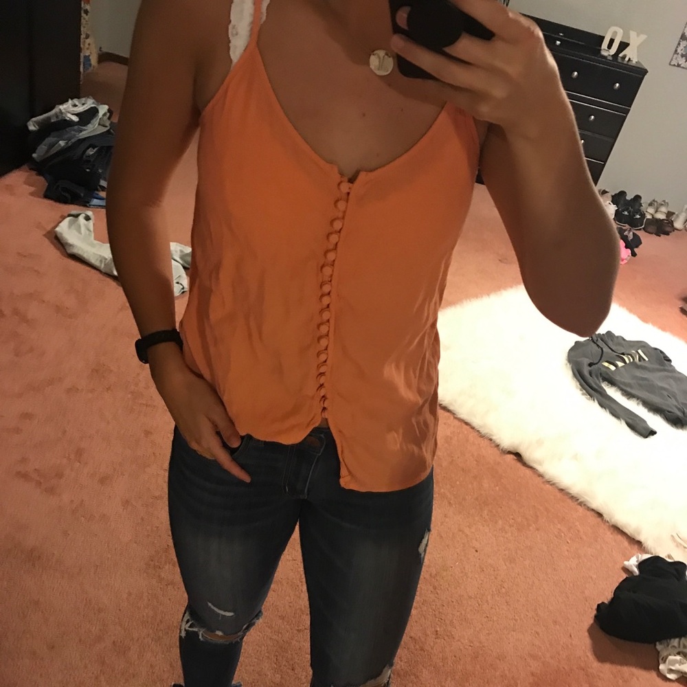 Orange tank top