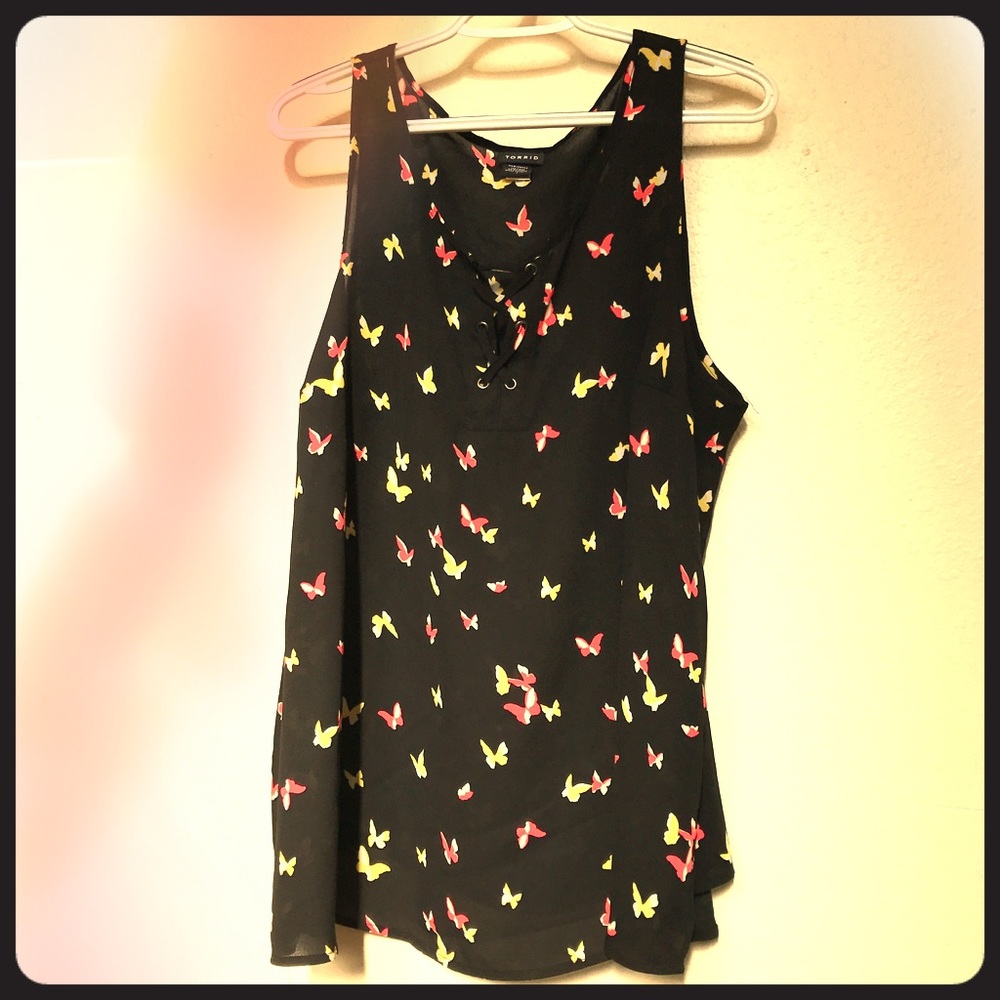 Torrid butterfly blouse