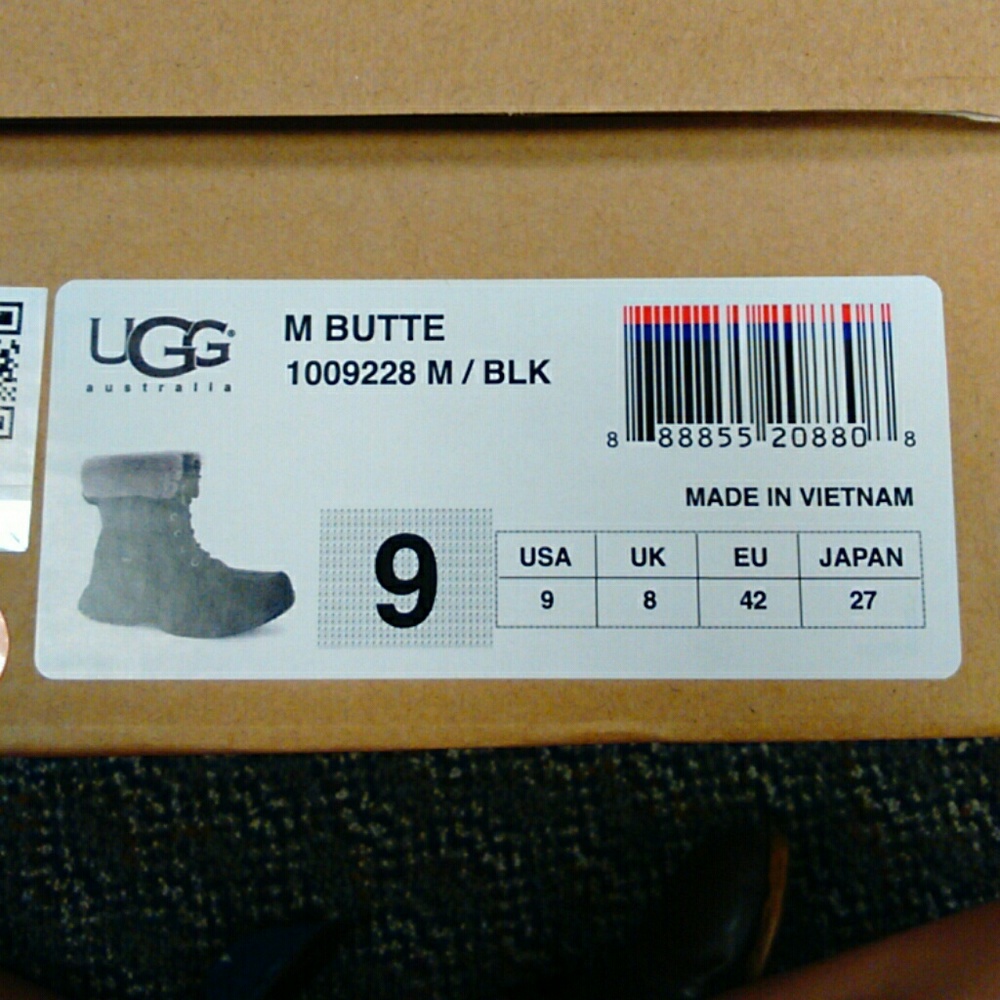 Men Black ugg butte boots - Picture 4 of 5