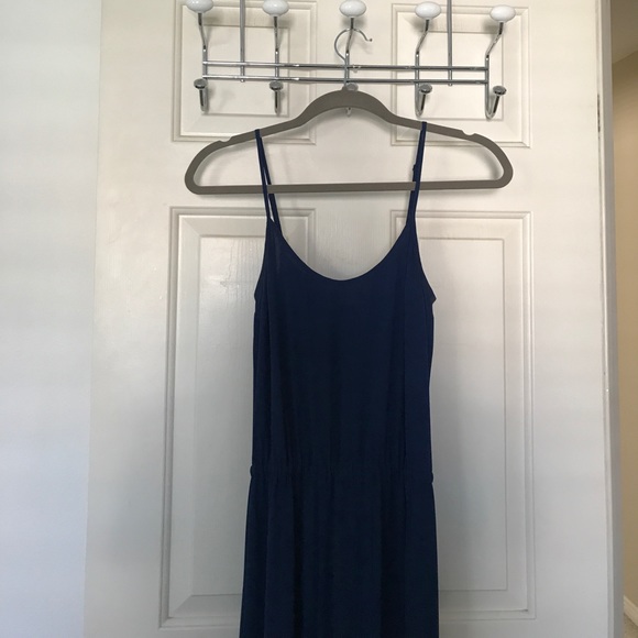 Michael Kors boutique navy chiffon maxi dress - Picture 2 of 5