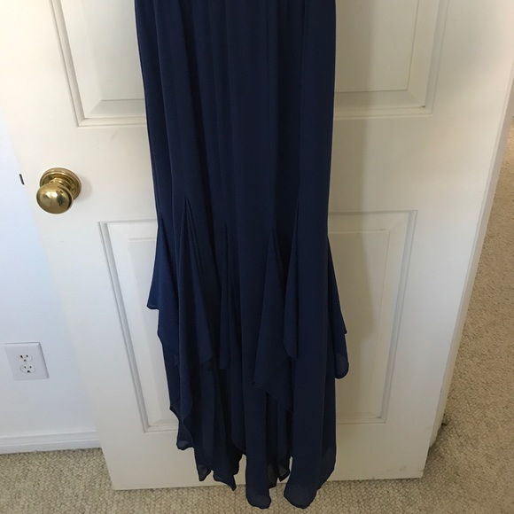 Michael Kors boutique navy chiffon maxi dress - Picture 3 of 5