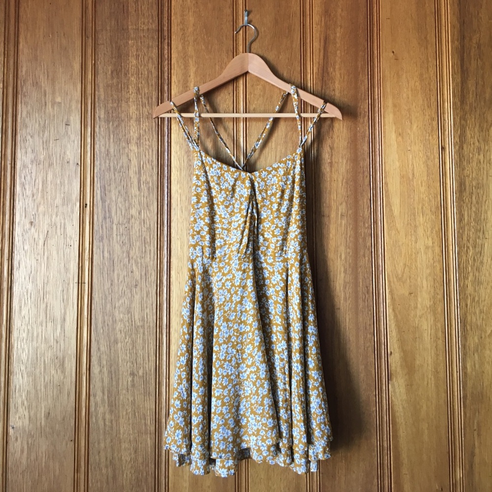 Sun colored floral dress