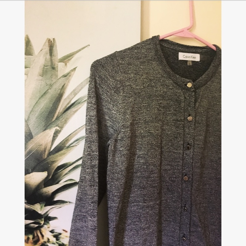 Calvin Klein grey cardigan