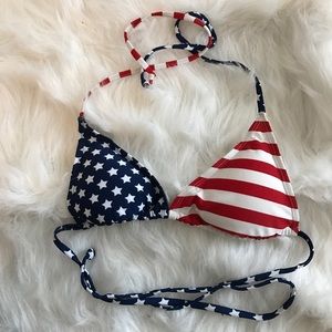 American Flag bikini top