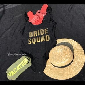 Black Bride Squad Bathing Suit