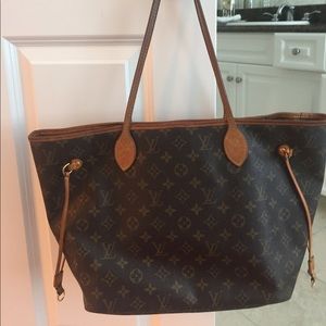 Lv Louis Vuitton neverfull authentic