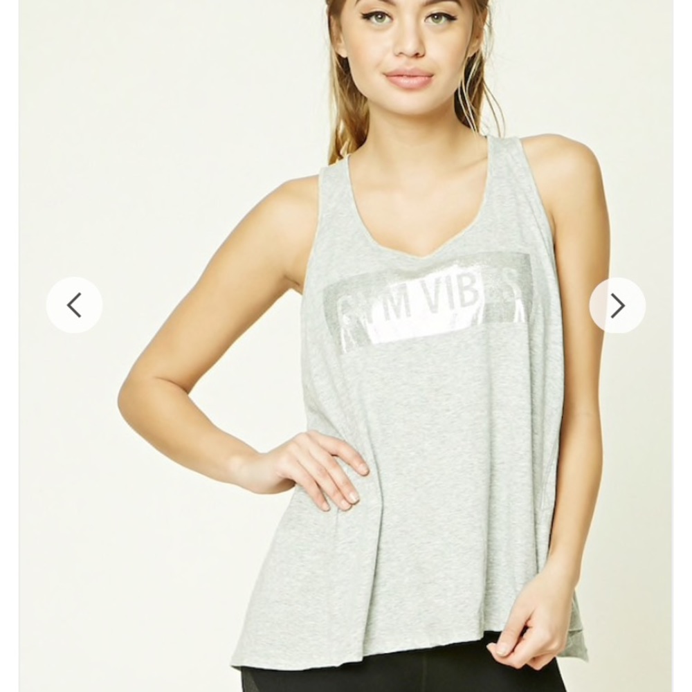Gym glamorous tank top.