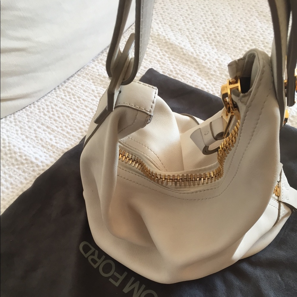 Tom Ford whit leather shoulder bag 💯 authentic !!