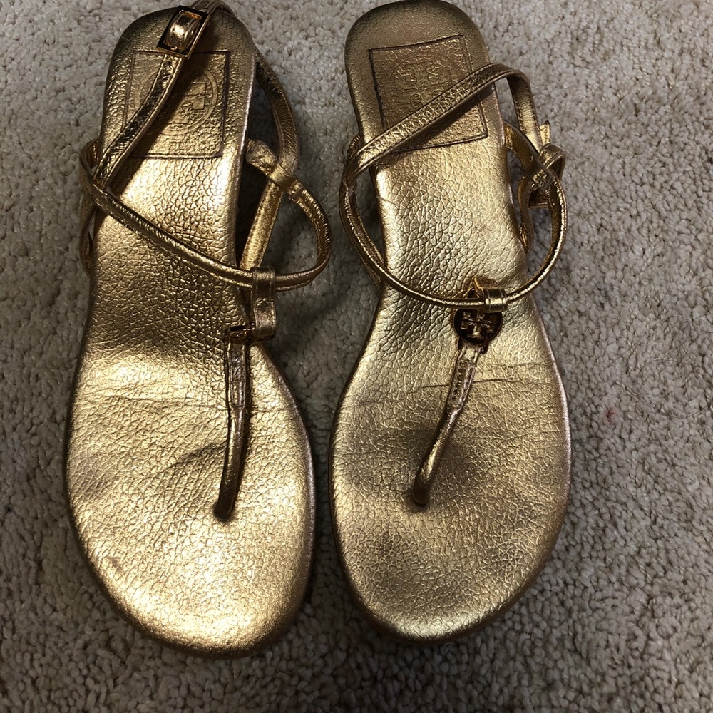 Tori Burch wedge sandals