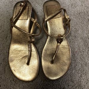 Tori Burch wedge sandals